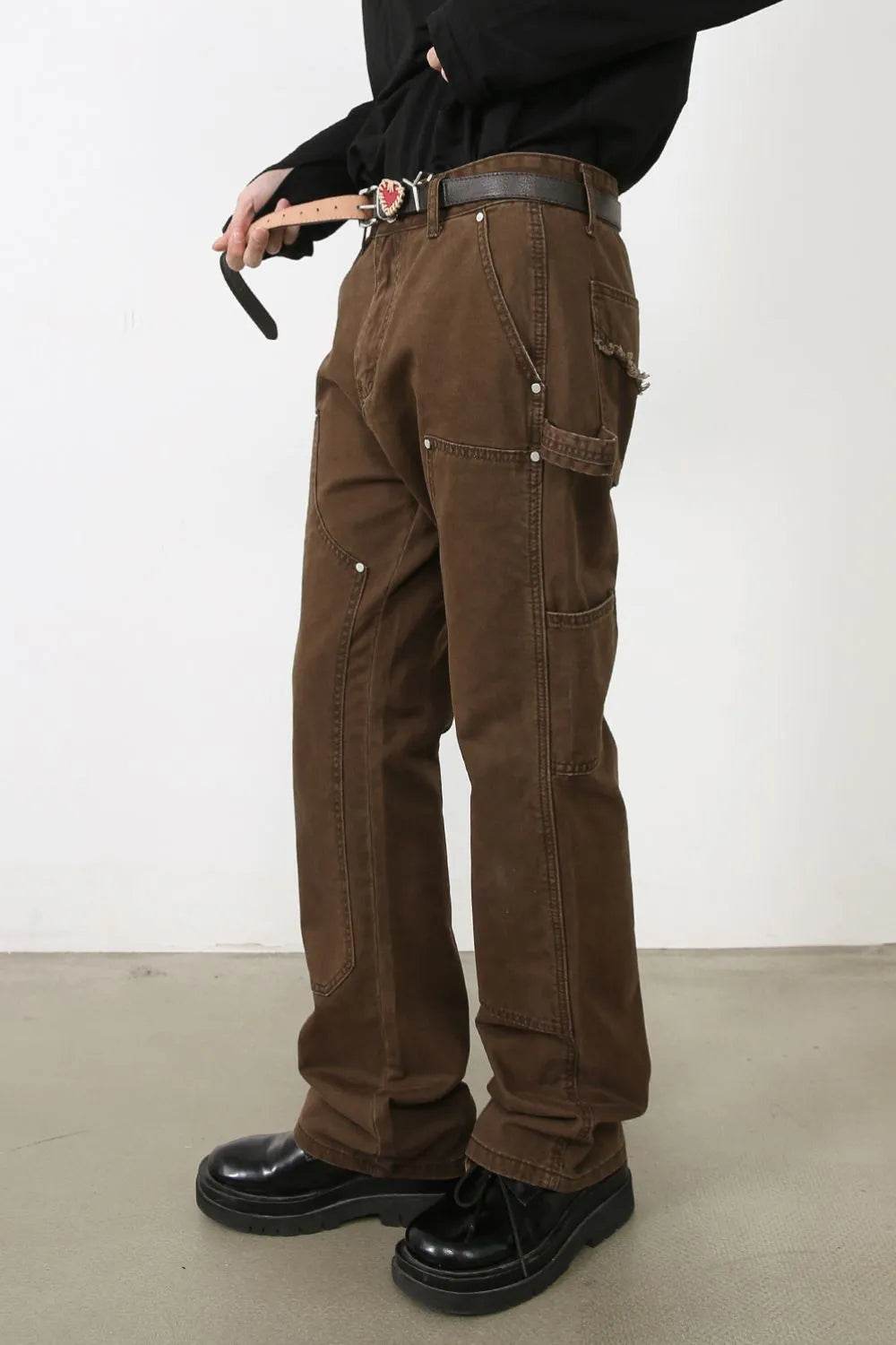 Men's Jeans with Cargo Pockets - Tredona LLC