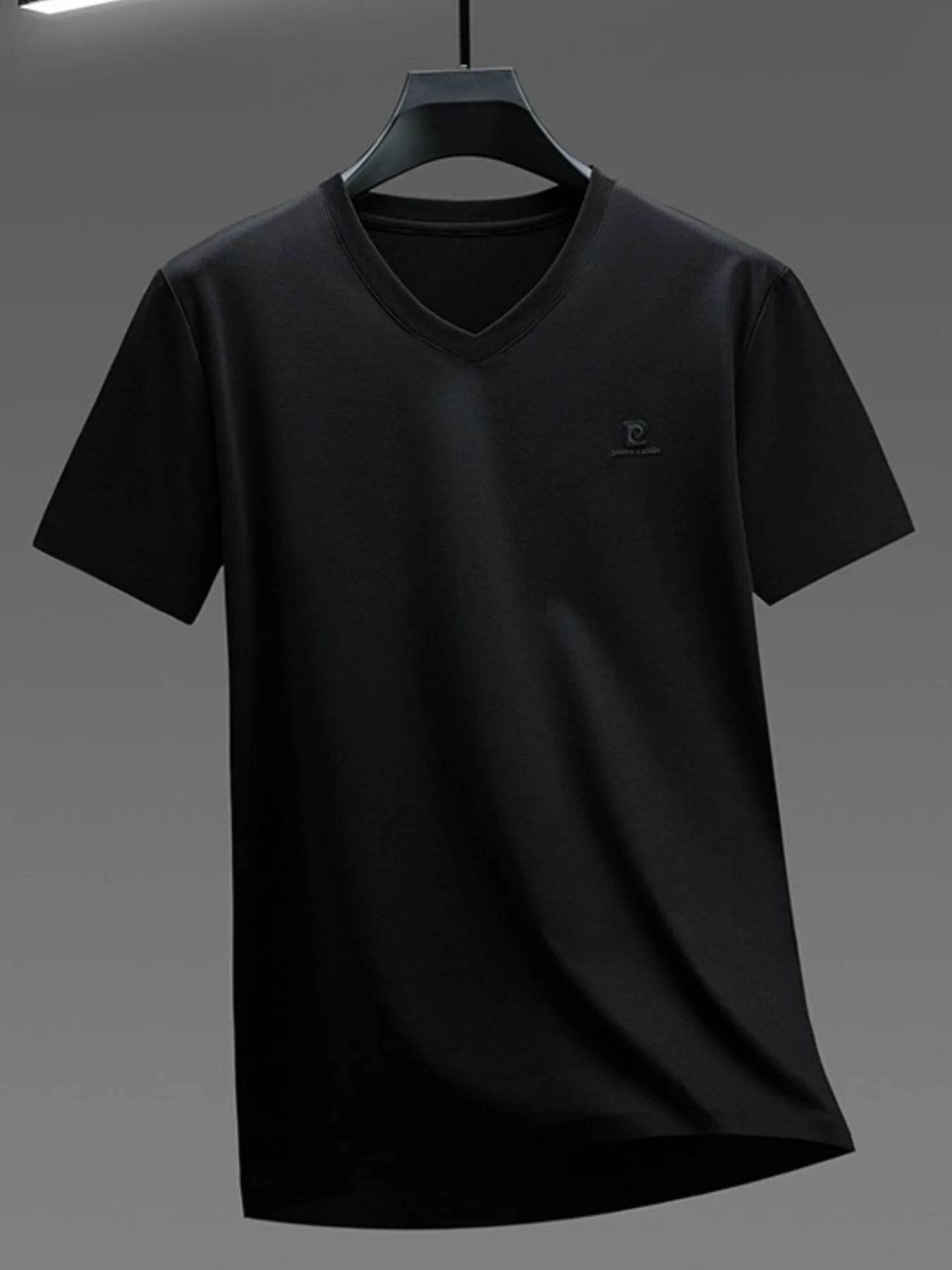 Men's Plus Size V-Neck Short Sleeve T-Shirt - Tredona LLC