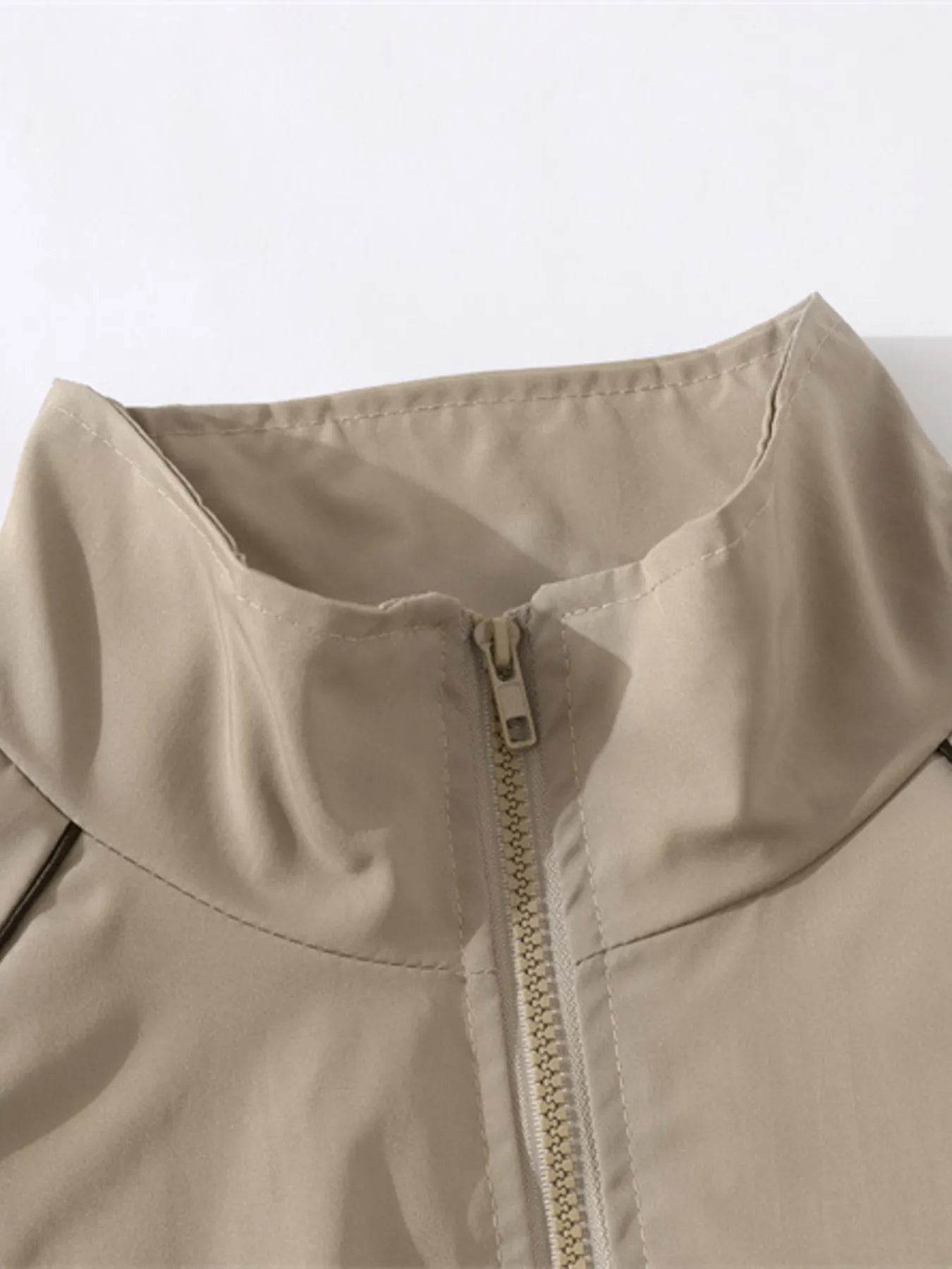 Men's Zip Up Long Sleeve Jacket - Tredona LLC