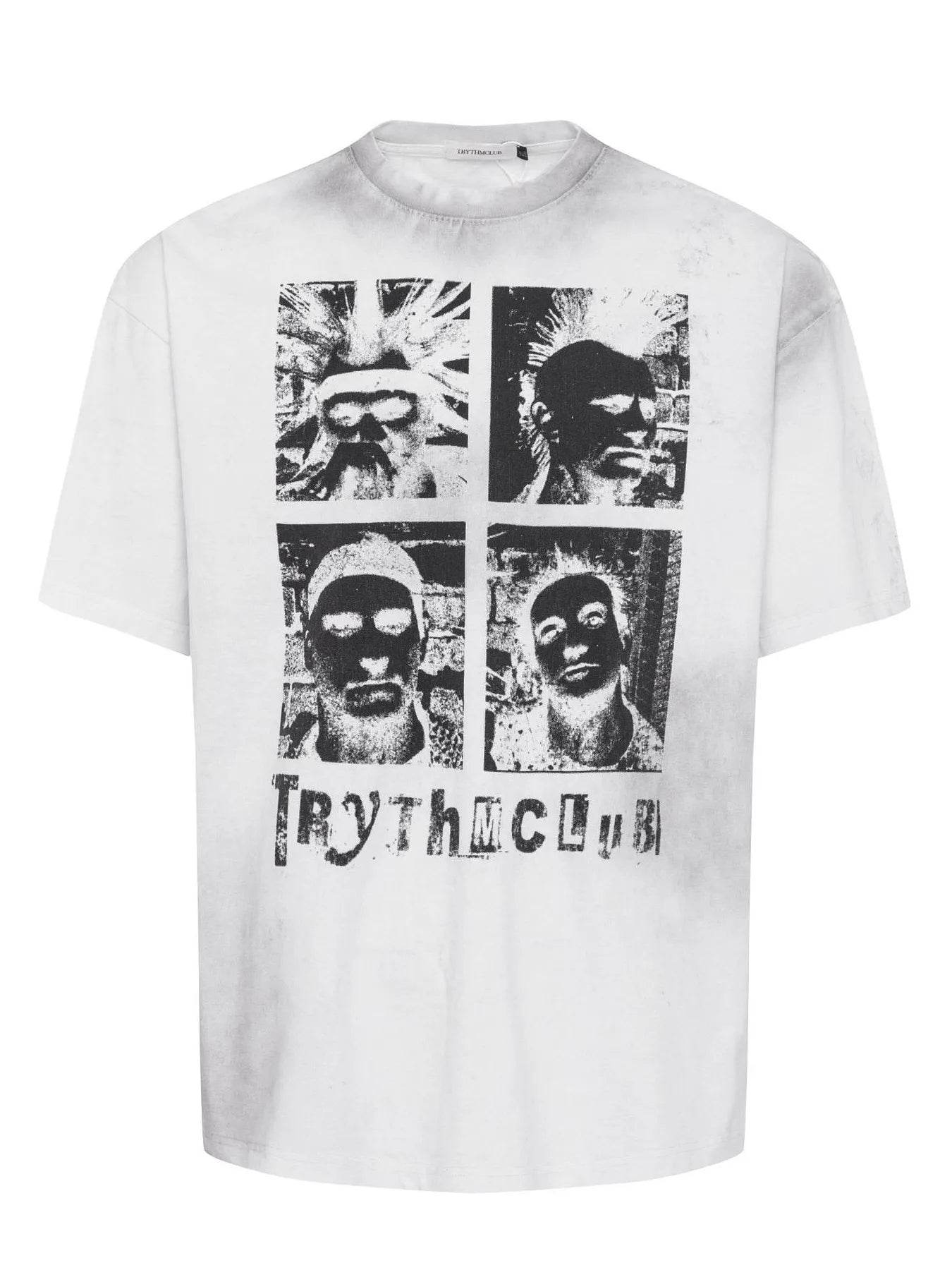 Men's Vintage Style Graphic Oversized T-Shirt - Tredona LLC