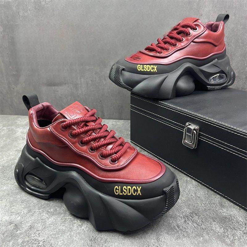 Leather Surface Trend Sports Leisure Platform Men's Shoes - Tredona LLC