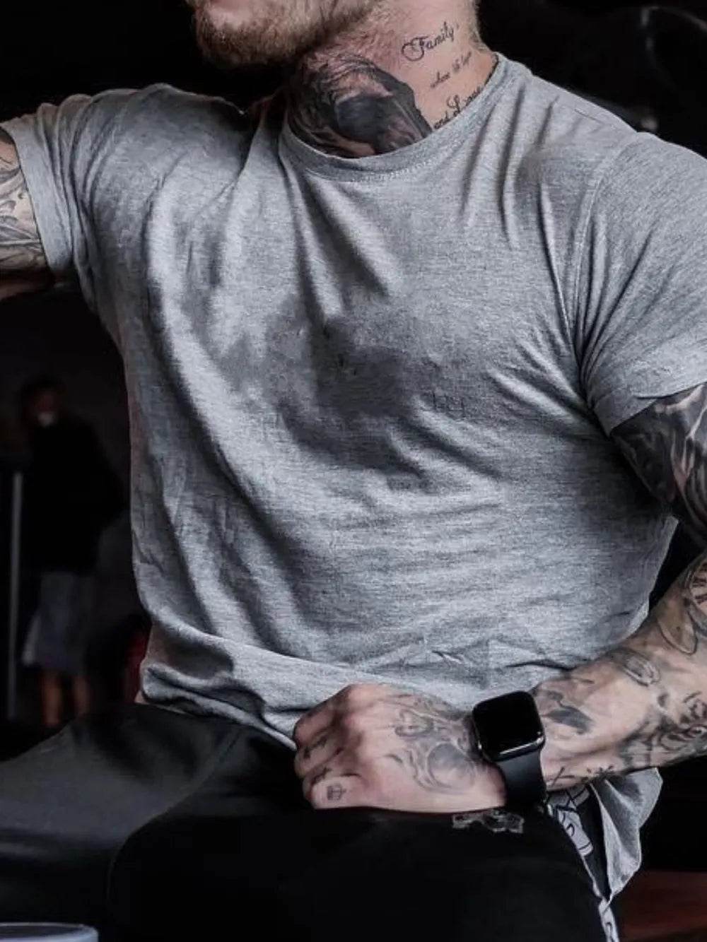 Men's Plus Size Round Neck Short Sleeve T-Shirt - Tredona LLC