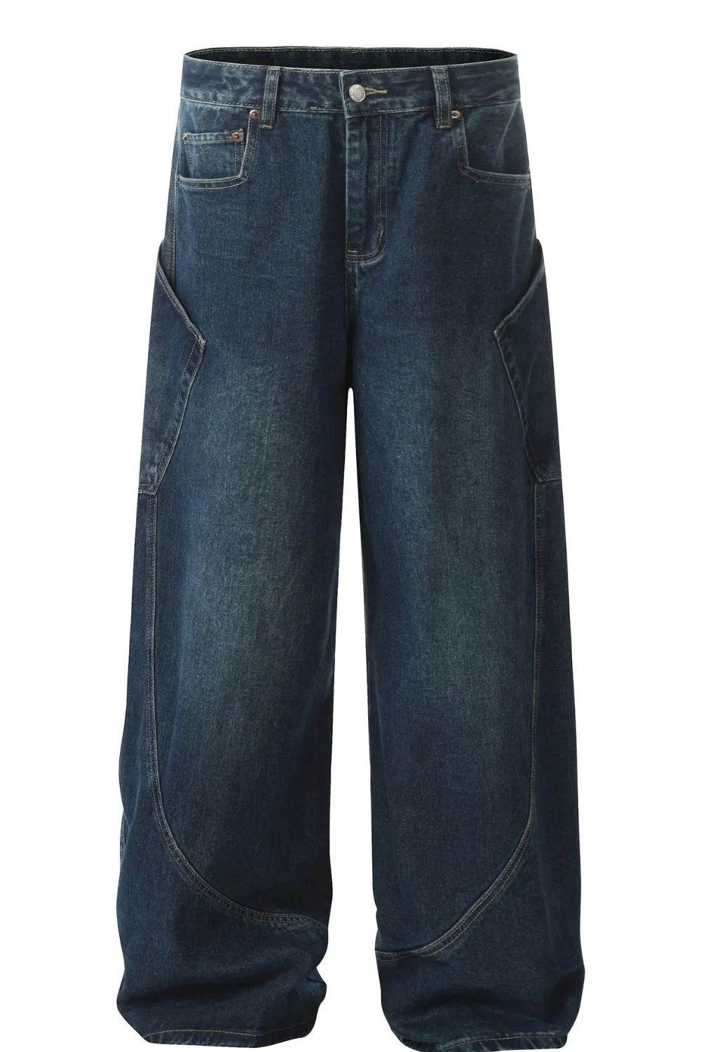 Men's Wide Leg Jeans - Tredona LLC