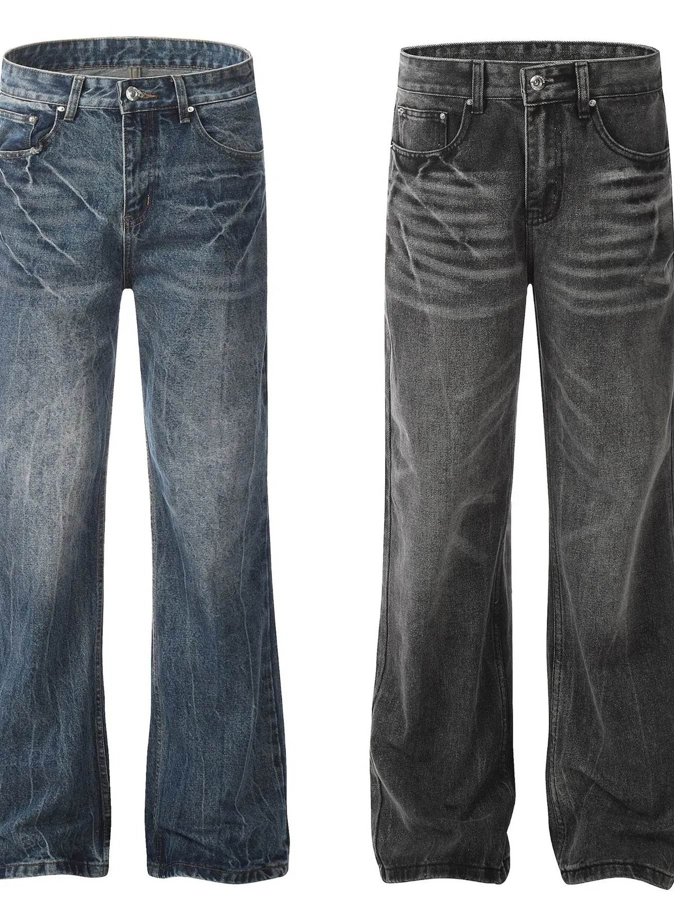 Men's Wide Leg Jeans - Tredona LLC