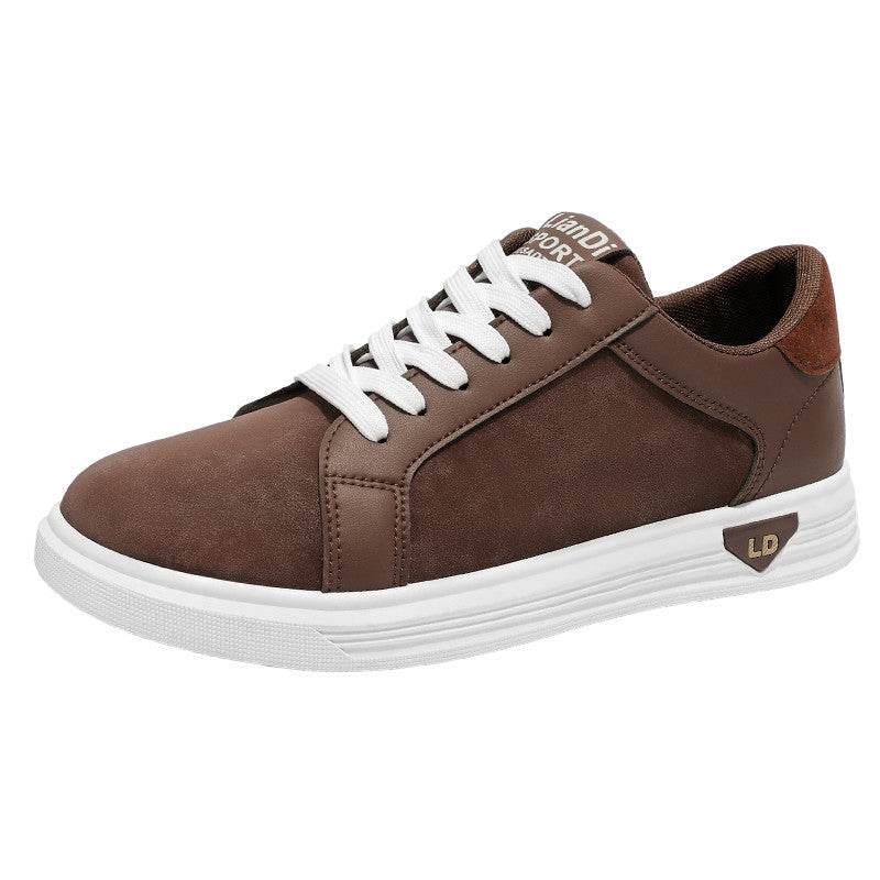 Men's Shoes Low-top Casual Leather Sneakers - Tredona LLC