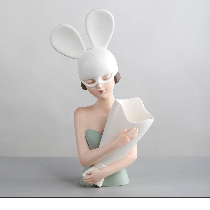 Bunny Girl Decoration Home Living Room Desktop Decoration Birthday Wedding Gift - Tredona LLC
