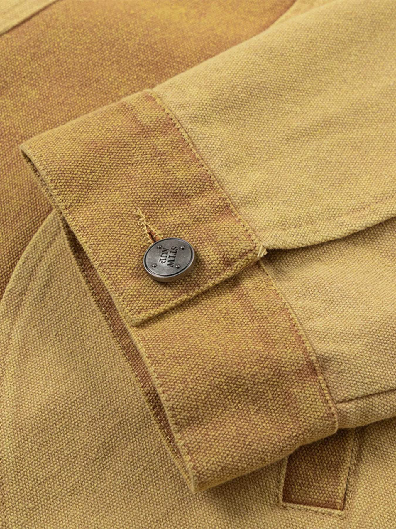 Men's Button Up Long Sleeve Jacket - Tredona LLC