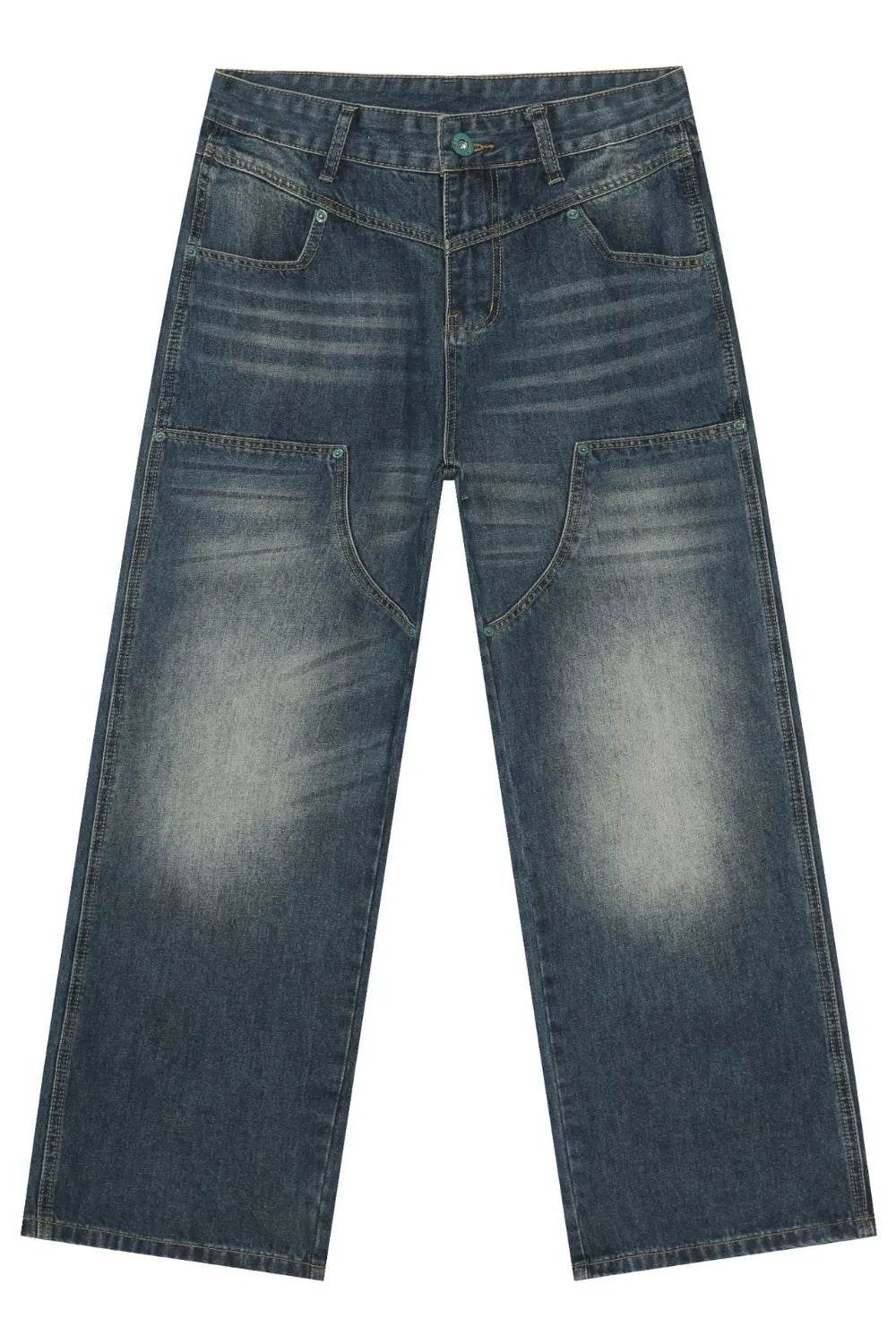 Men's Wide Leg Jeans - Tredona LLC