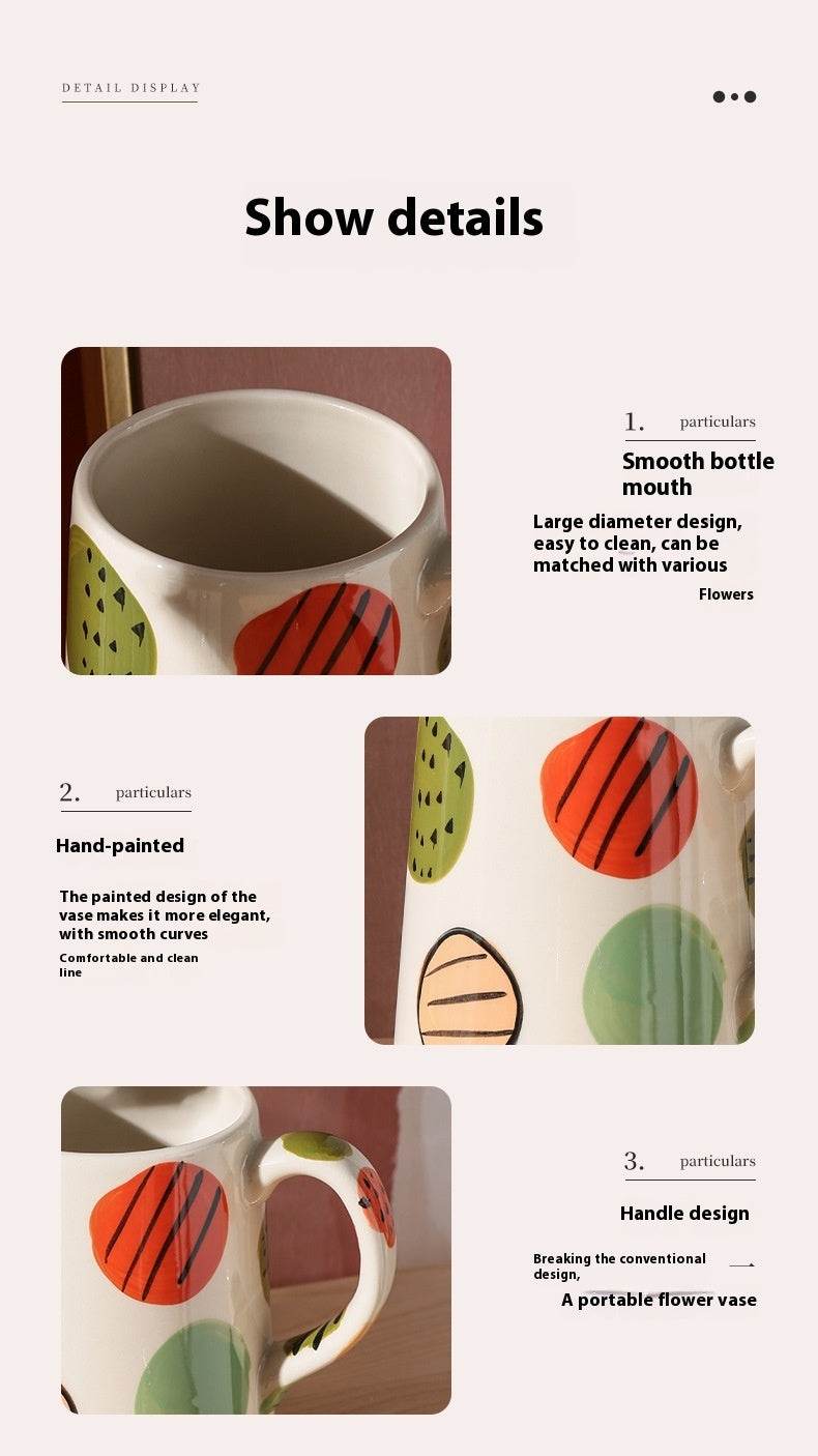 Creative Hand-painted Ceramic Vase Living Room Decoration Home Decoration - Tredona LLC