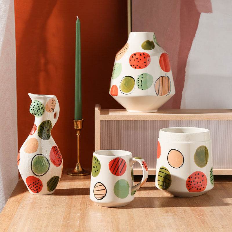 Creative Hand-painted Ceramic Vase Living Room Decoration Home Decoration - Tredona LLC