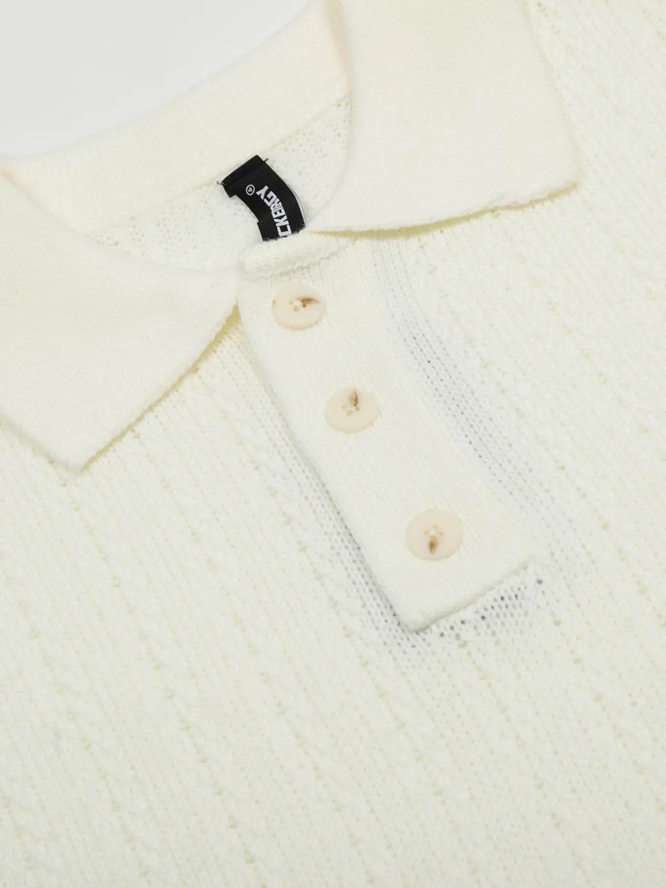 Men's Button Detail Short Sleeve Polo - Tredona LLC