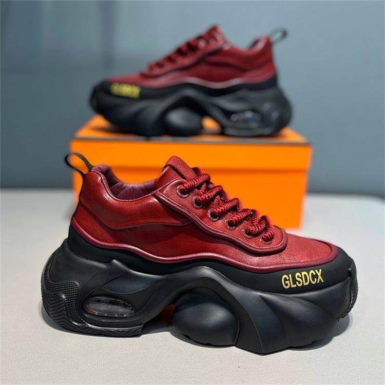 Leather Surface Trend Sports Leisure Platform Men's Shoes - Tredona LLC