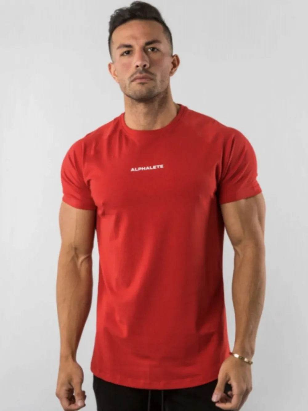 Men's Plus Size Letter Round Neck Short Sleeve T-Shirt - Tredona LLC