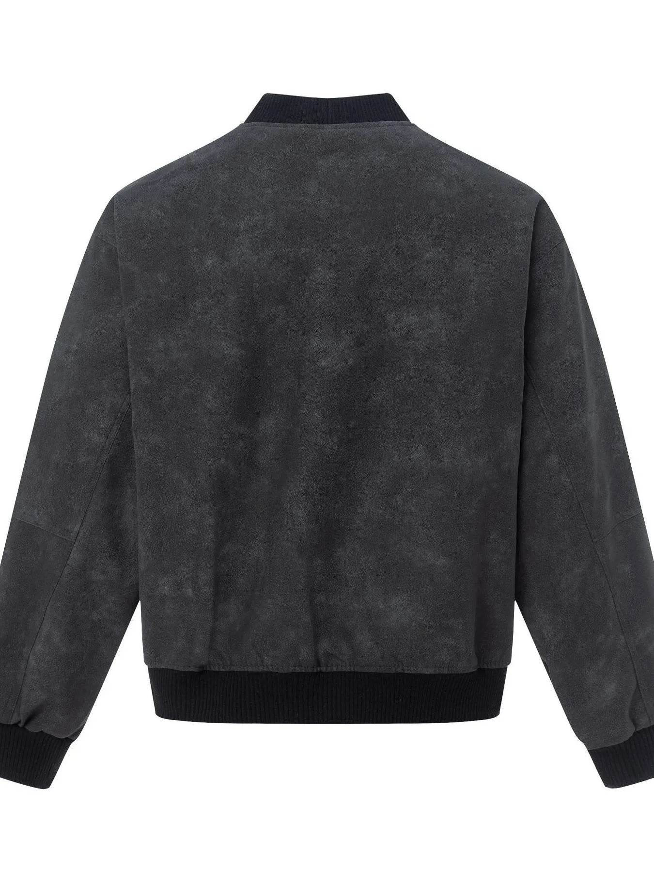 Men's Zip Up Letter Graphic Bomber Jacket - Tredona LLC