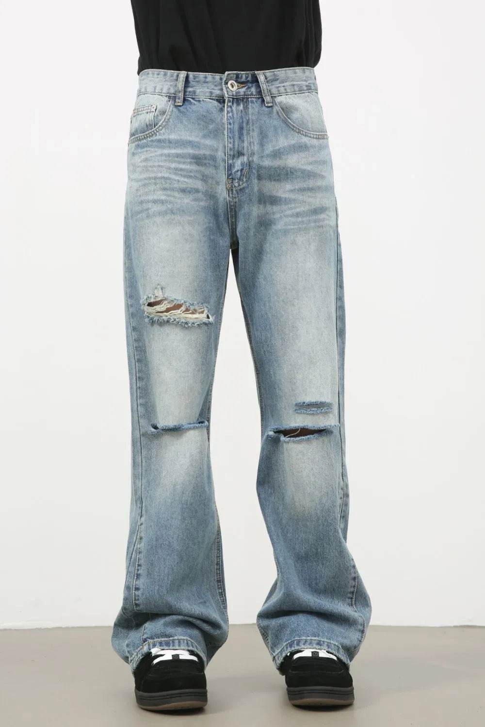 Men's Distressed Jeans - Tredona LLC
