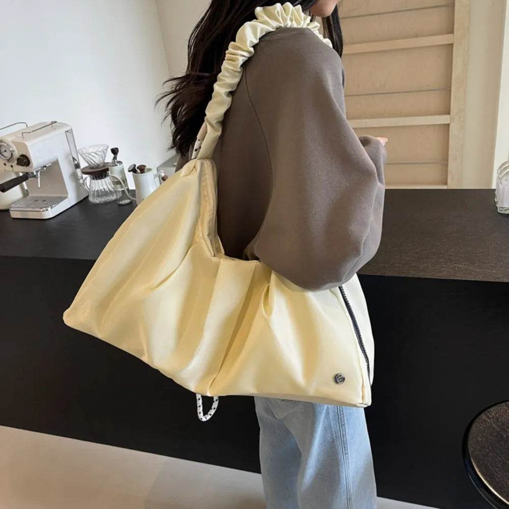 Ruched Large Tote Bag - Tredona LLC