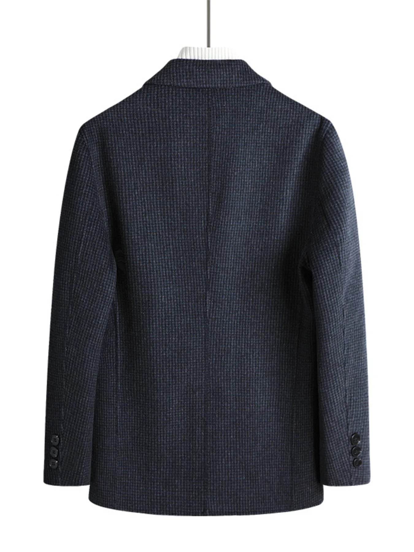 Men's Plus Size Lapel Collar Long Sleeve Blazer - Tredona LLC