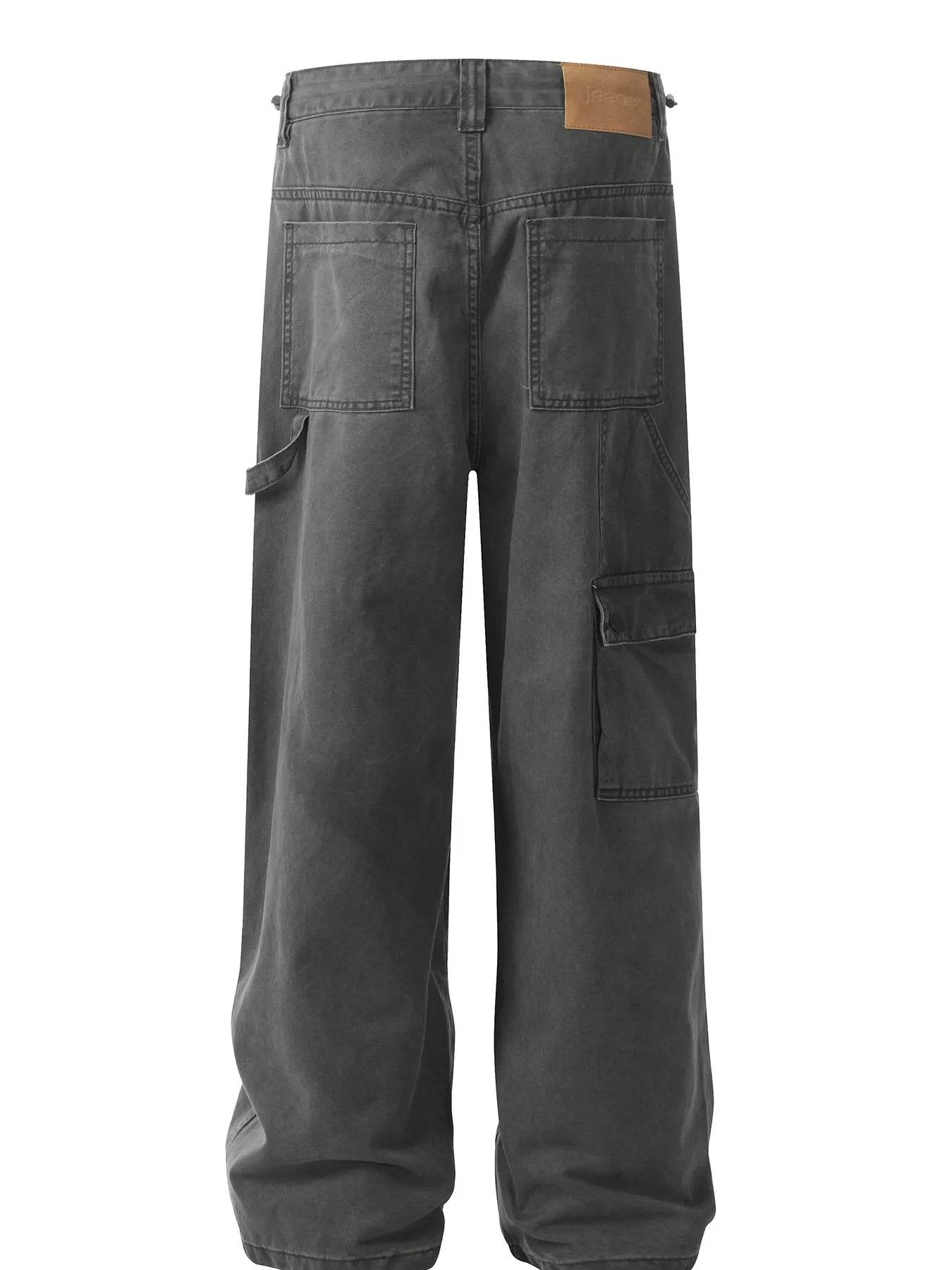 Men's Cargo Wide-Leg Jeans - Tredona LLC