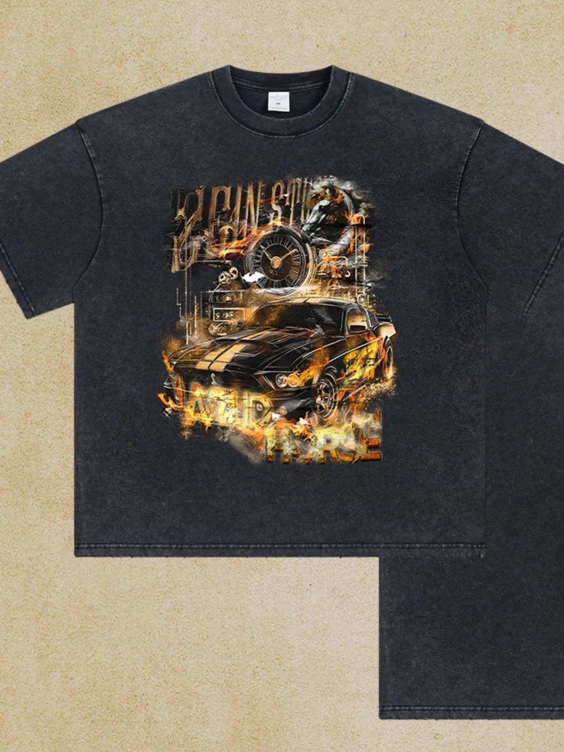 Men's Graphic Round Neck Half Sleeve T-Shirt - Tredona LLC