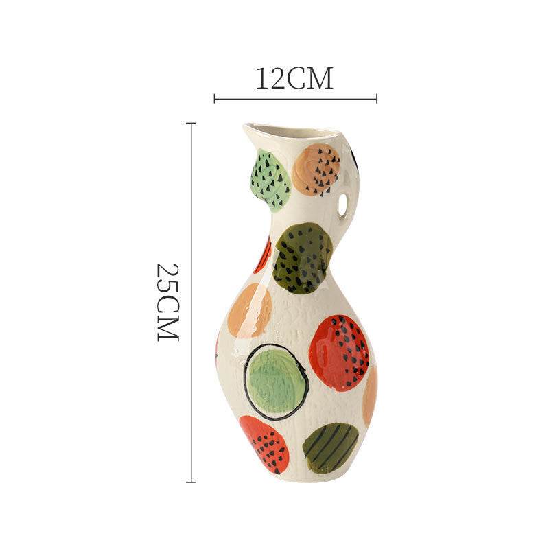 Creative Hand-painted Ceramic Vase Living Room Decoration Home Decoration - Tredona LLC