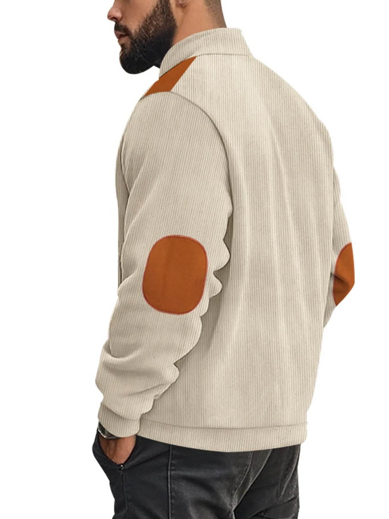 Men's Full Size Zip Up Long Sleeve Jacket Plus Size - Tredona LLC