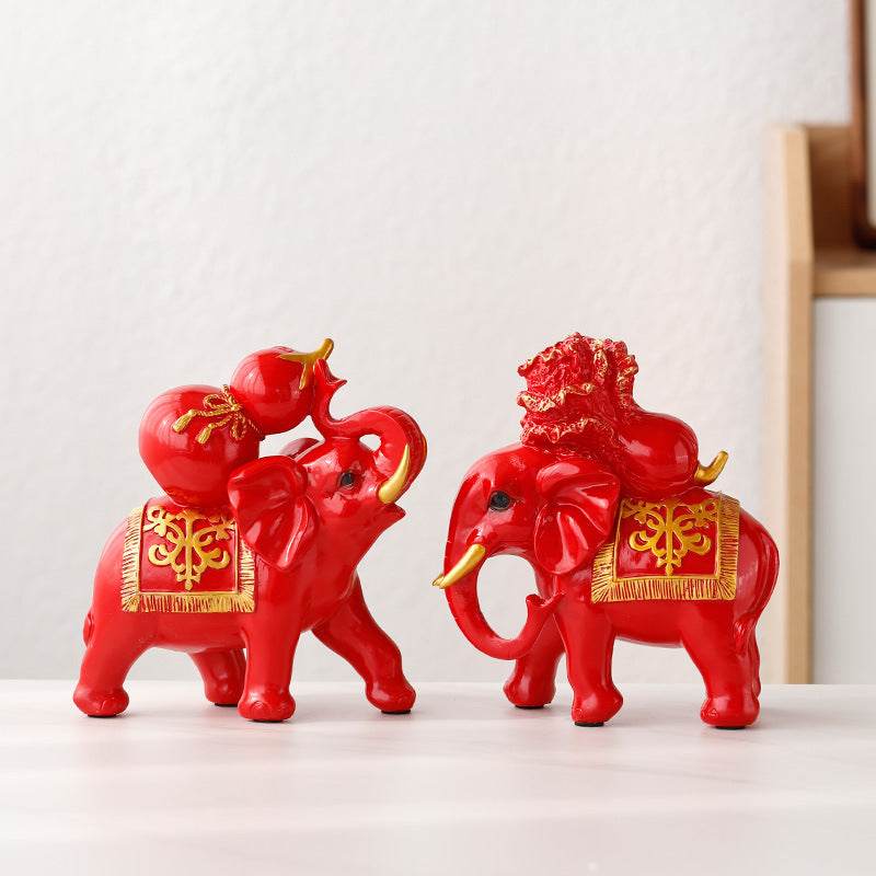 Home Ornament Elephant Decoration Living Room Wine Cabinet - Tredona LLC