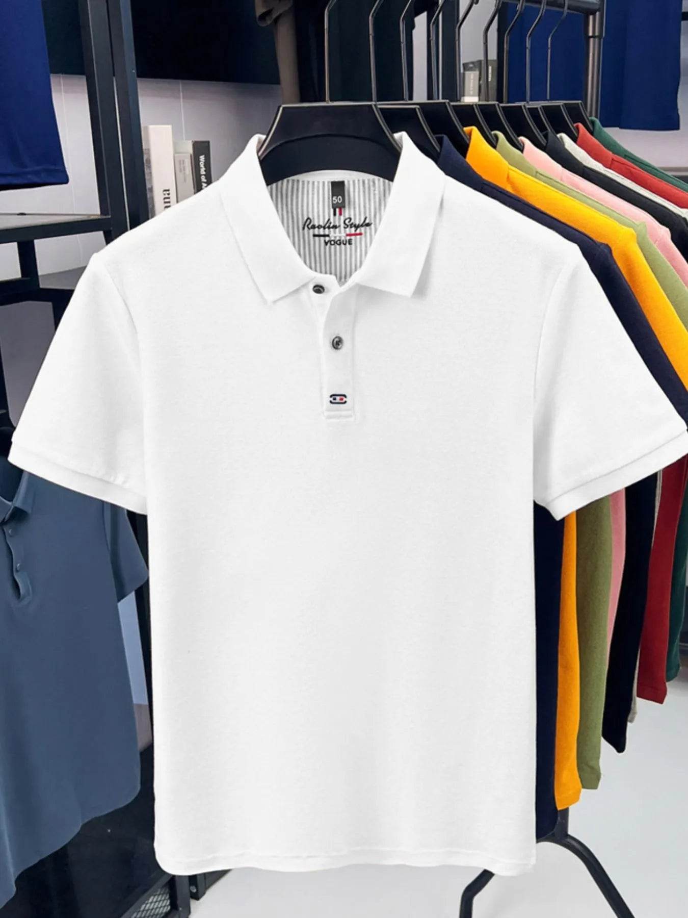 Men's Plus Size Collared Neck Short Sleeve Polo - Tredona LLC