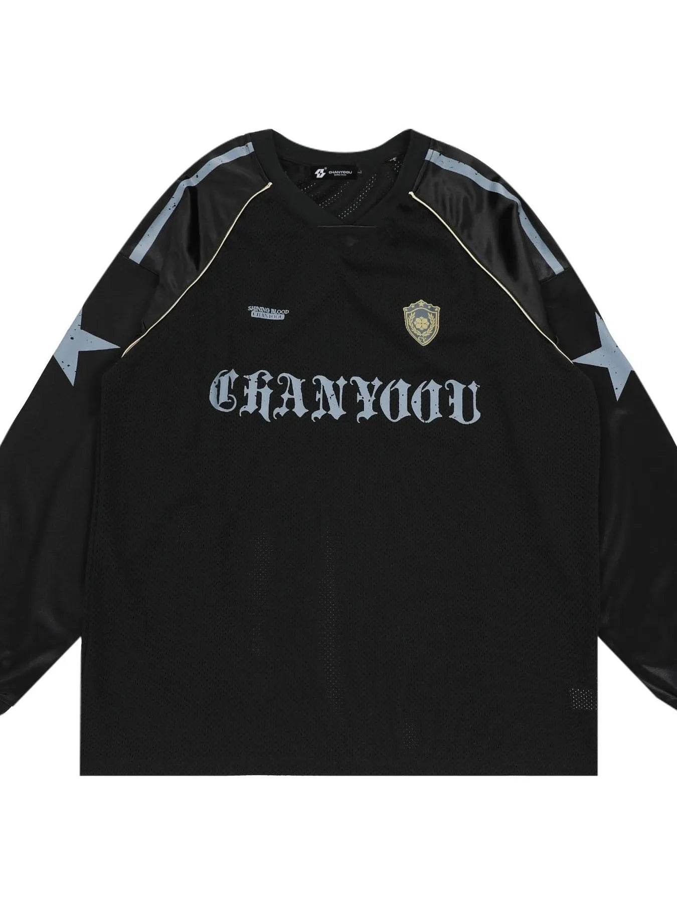 Men's Letter Long Sleeve T-Shirt - Tredona LLC