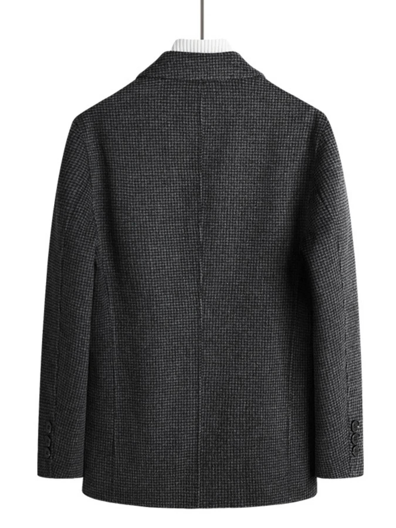 Men's Plus Size Lapel Collar Long Sleeve Blazer - Tredona LLC