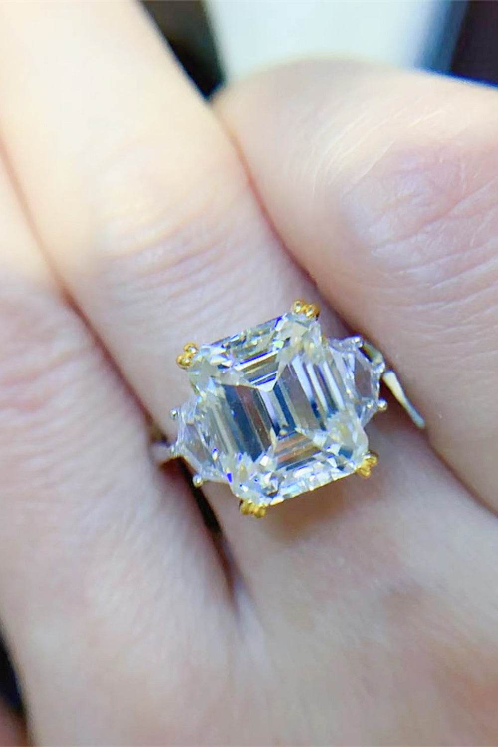 5 Carat Moissanite 925 Sterling Silver Ring - Tredona LLC
