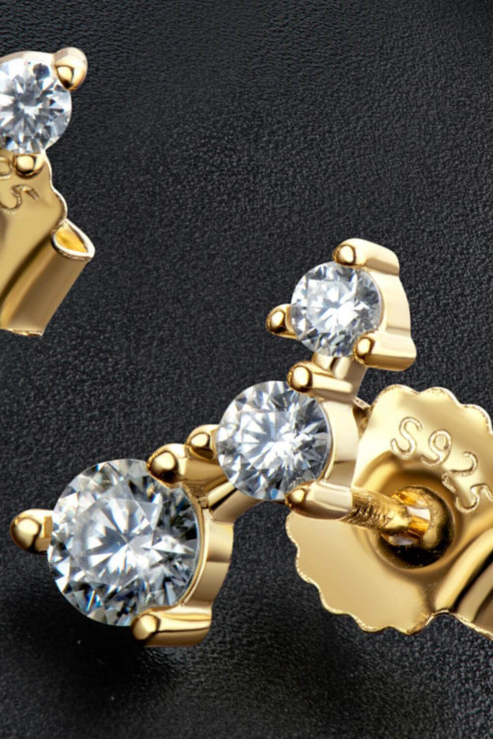 Adored Your Way Moissanite Stud Earrings - Tredona LLC