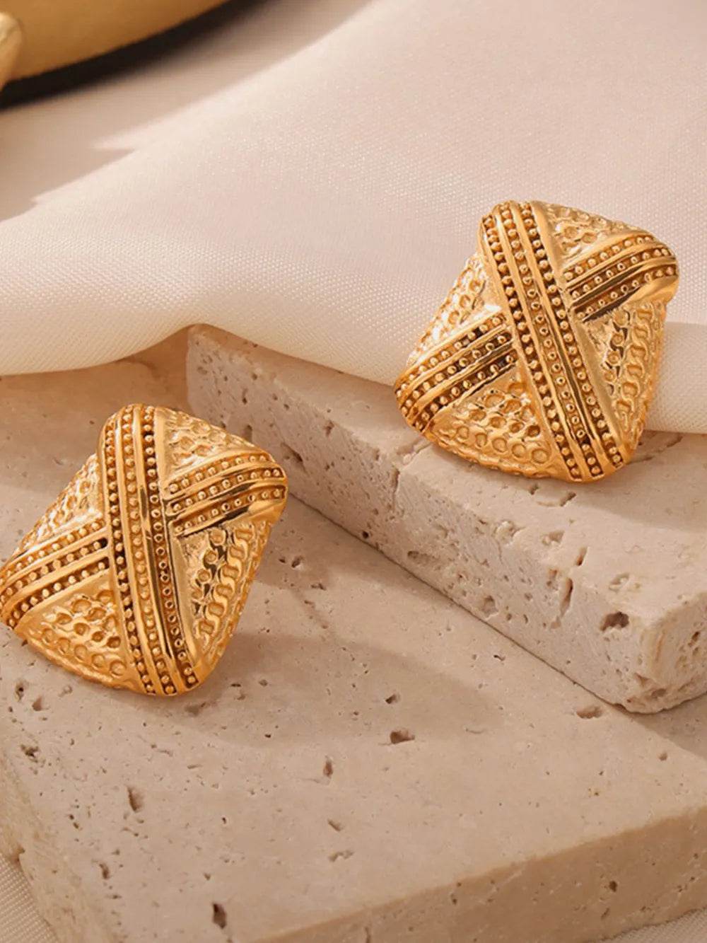 Titanium Steel Geometric Shape Earrings - Tredona LLC