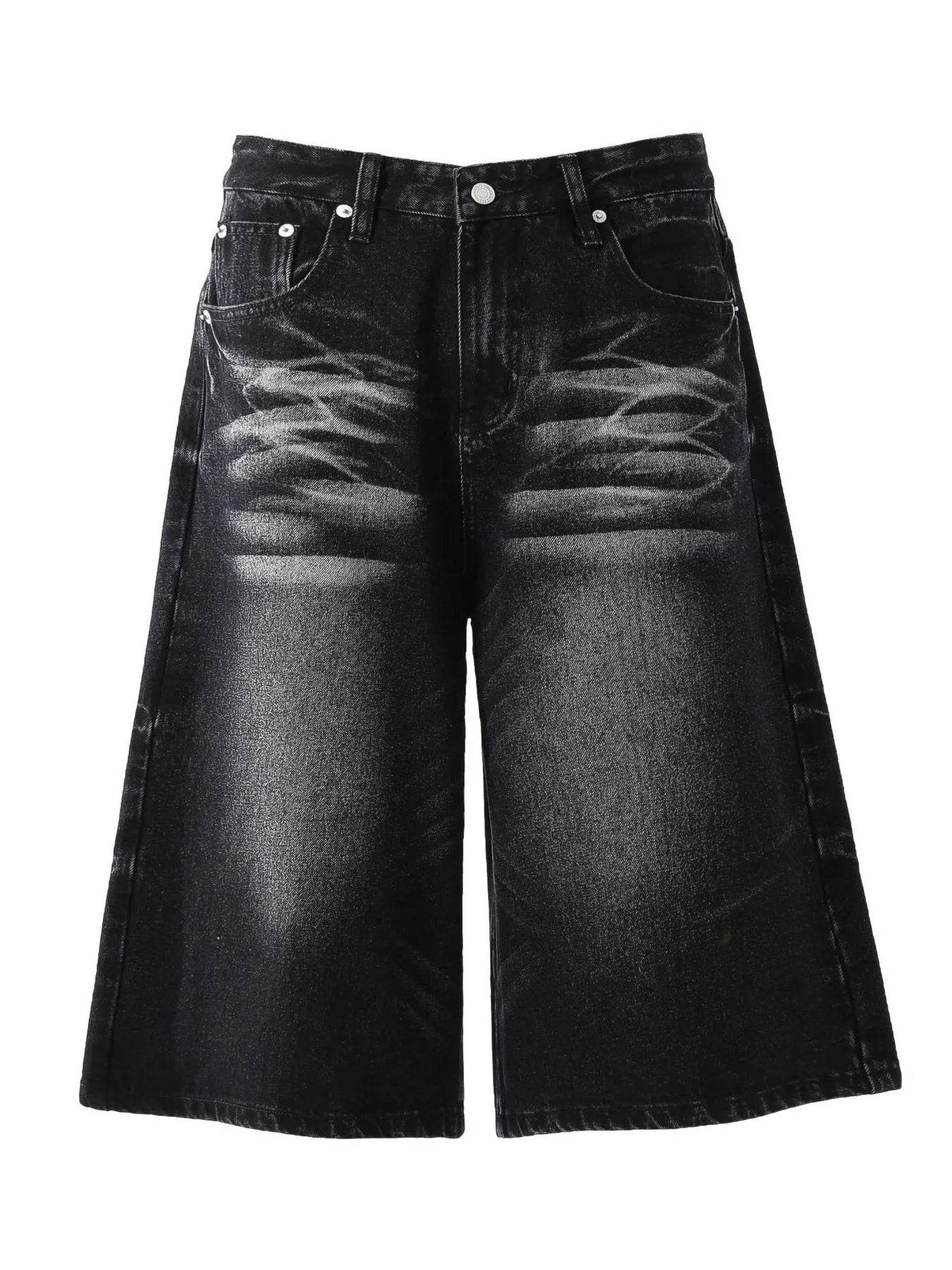 Men's Wide-Leg Denim Shorts - Tredona LLC