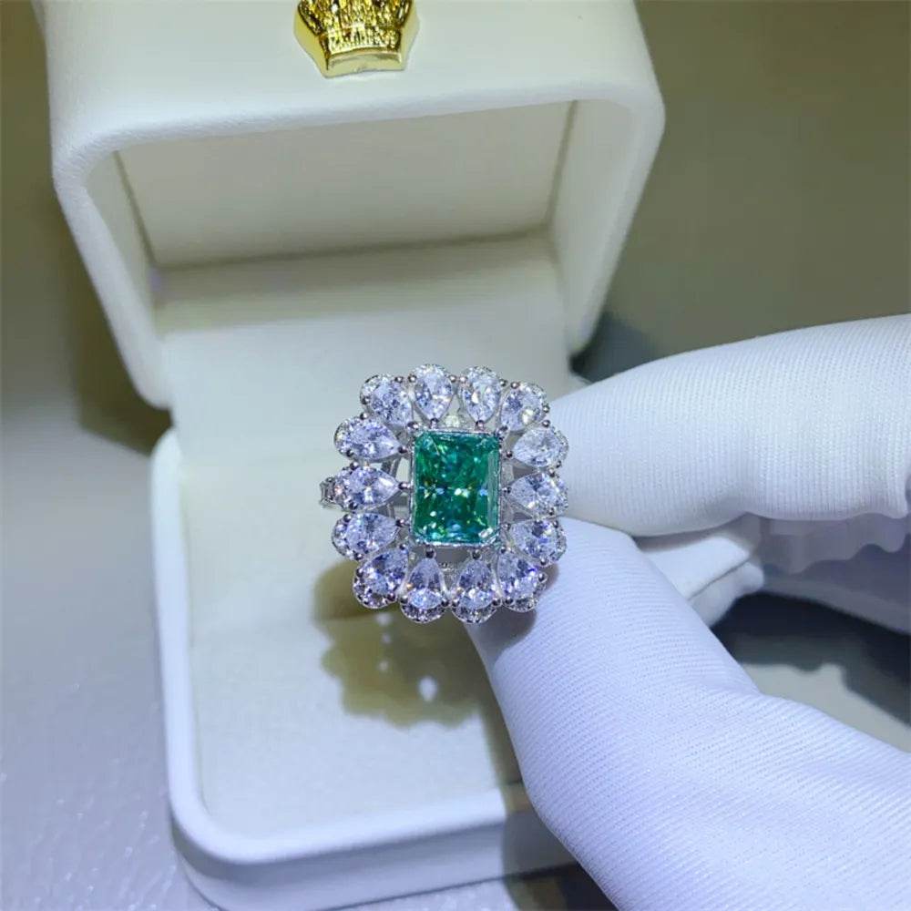 3 Carat Moissanite 925 Sterling Silver Ring - Tredona LLC