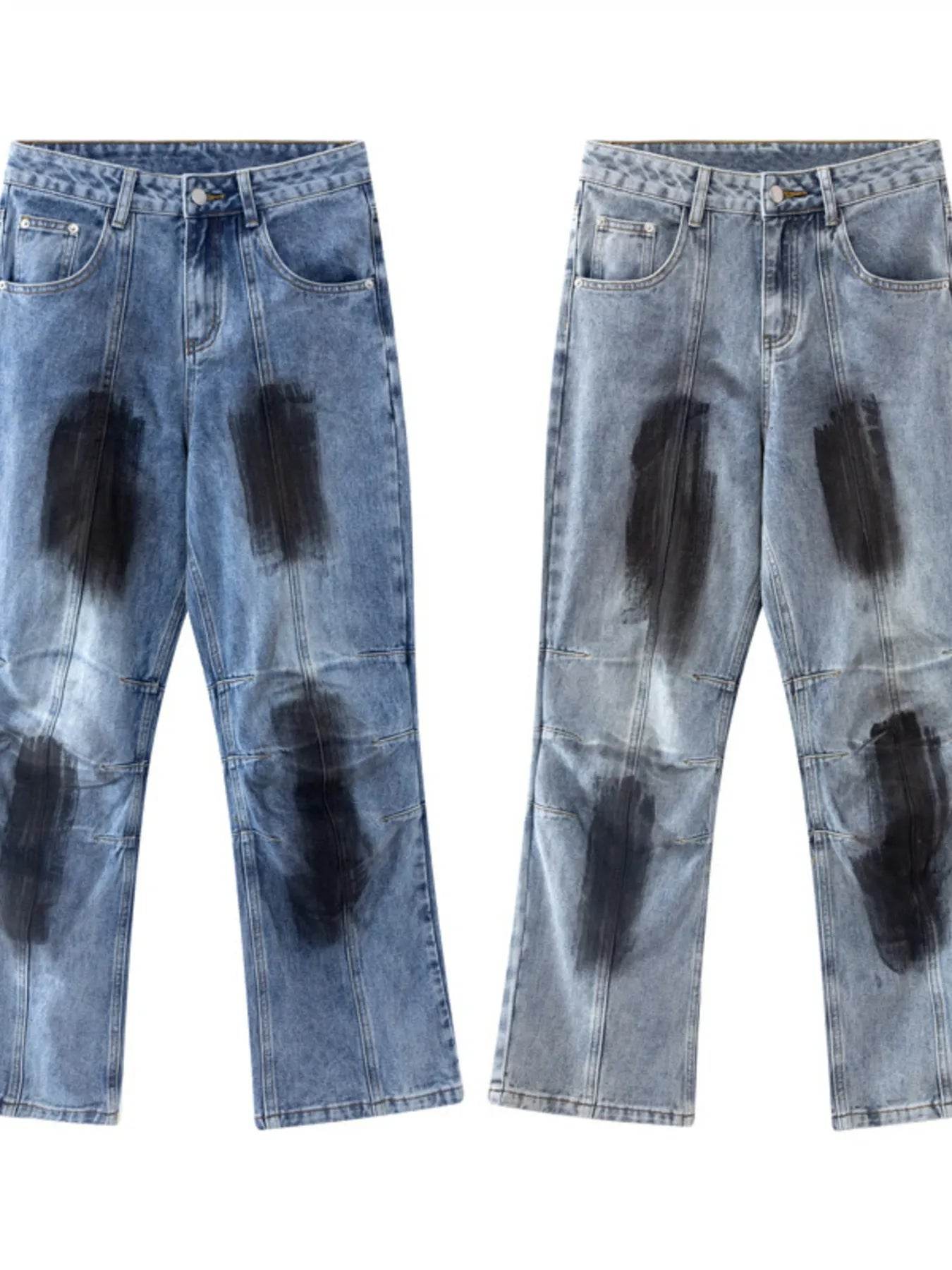 Men's Wide Leg Jeans - Tredona LLC