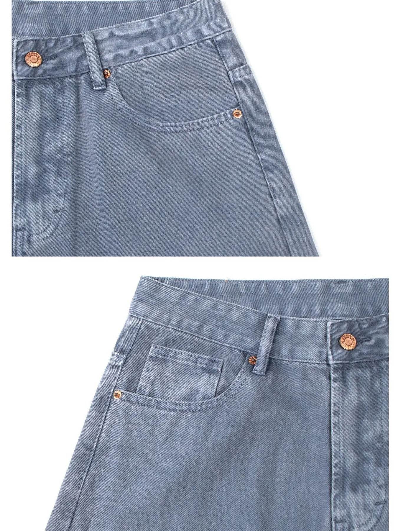Men's Wide Leg Jeans - Tredona LLC