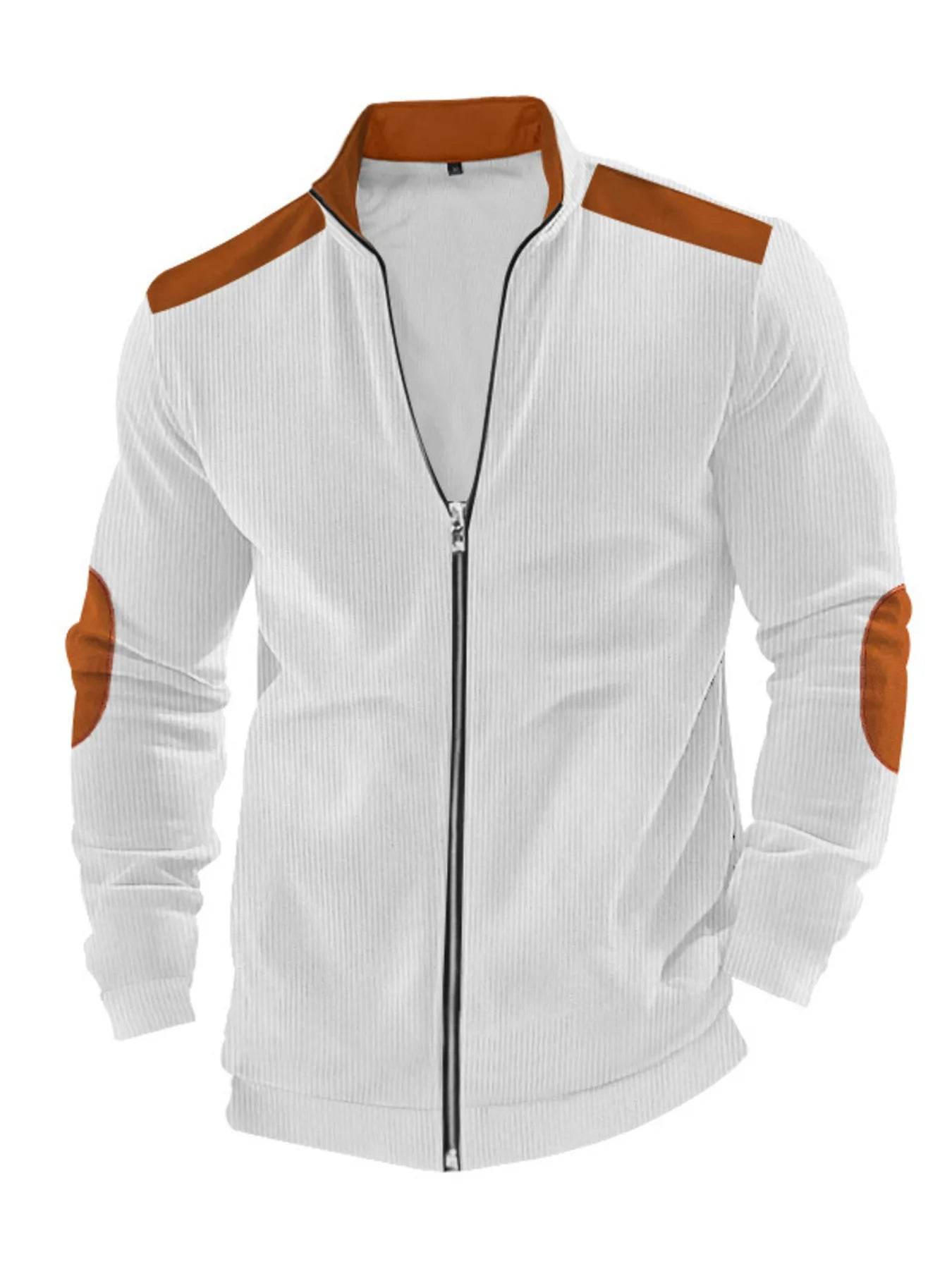 Men's Full Size Zip Up Long Sleeve Jacket Plus Size - Tredona LLC