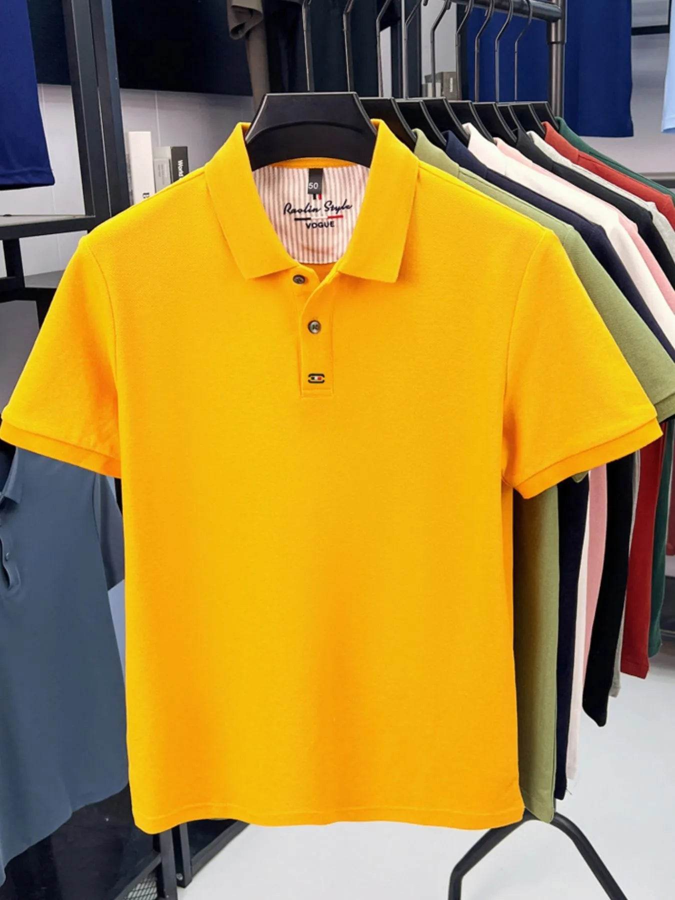 Men's Plus Size Collared Neck Short Sleeve Polo - Tredona LLC