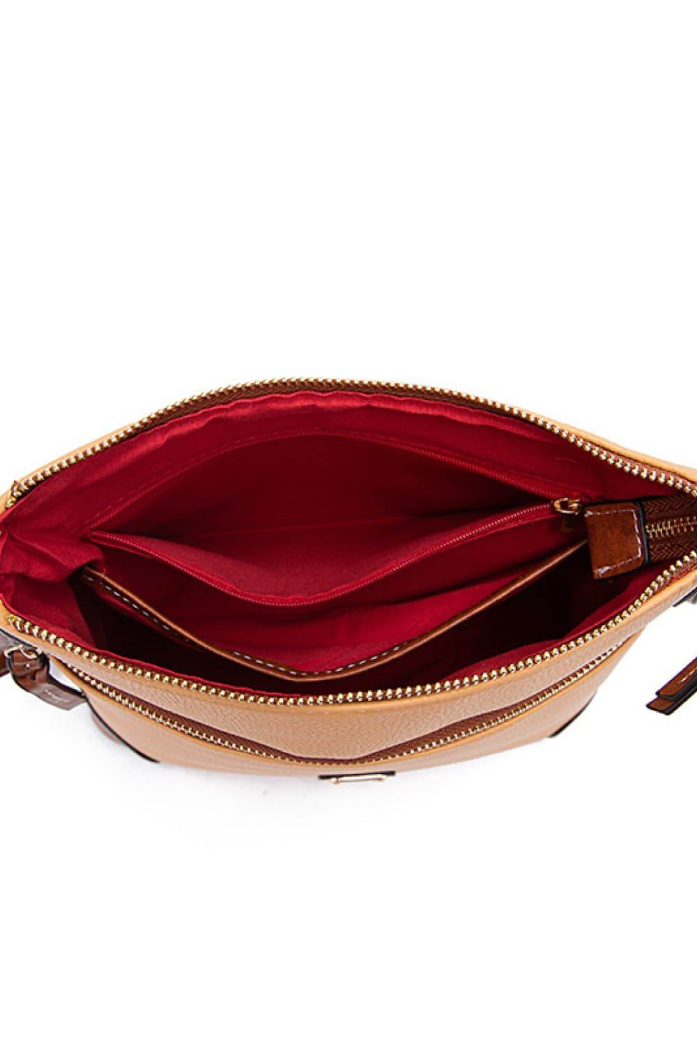 PU Leather Crossbody Bag - Tredona LLC