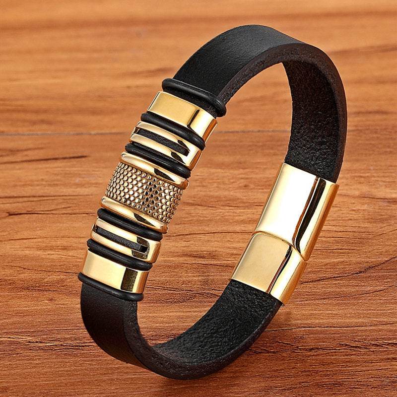 Scorpion Bracelet Leather Woven Bracelet Men - Tredona LLC