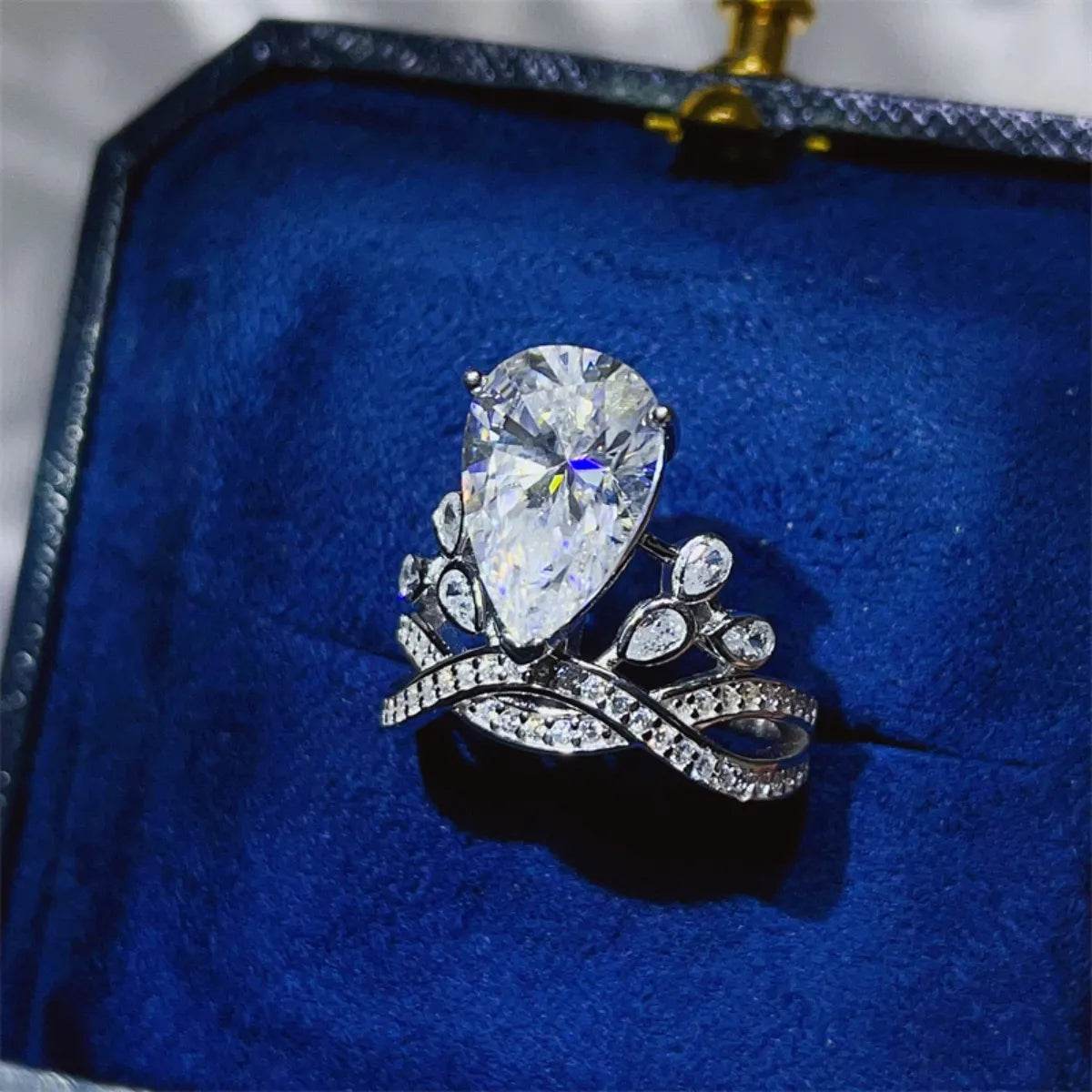 5 Carat Moissanite 925 Sterling Silver Ring - Tredona LLC