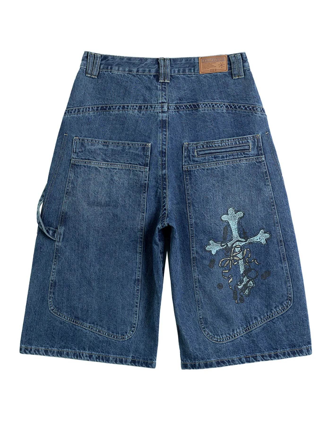 Men's Wash Denim Shorts - Tredona LLC