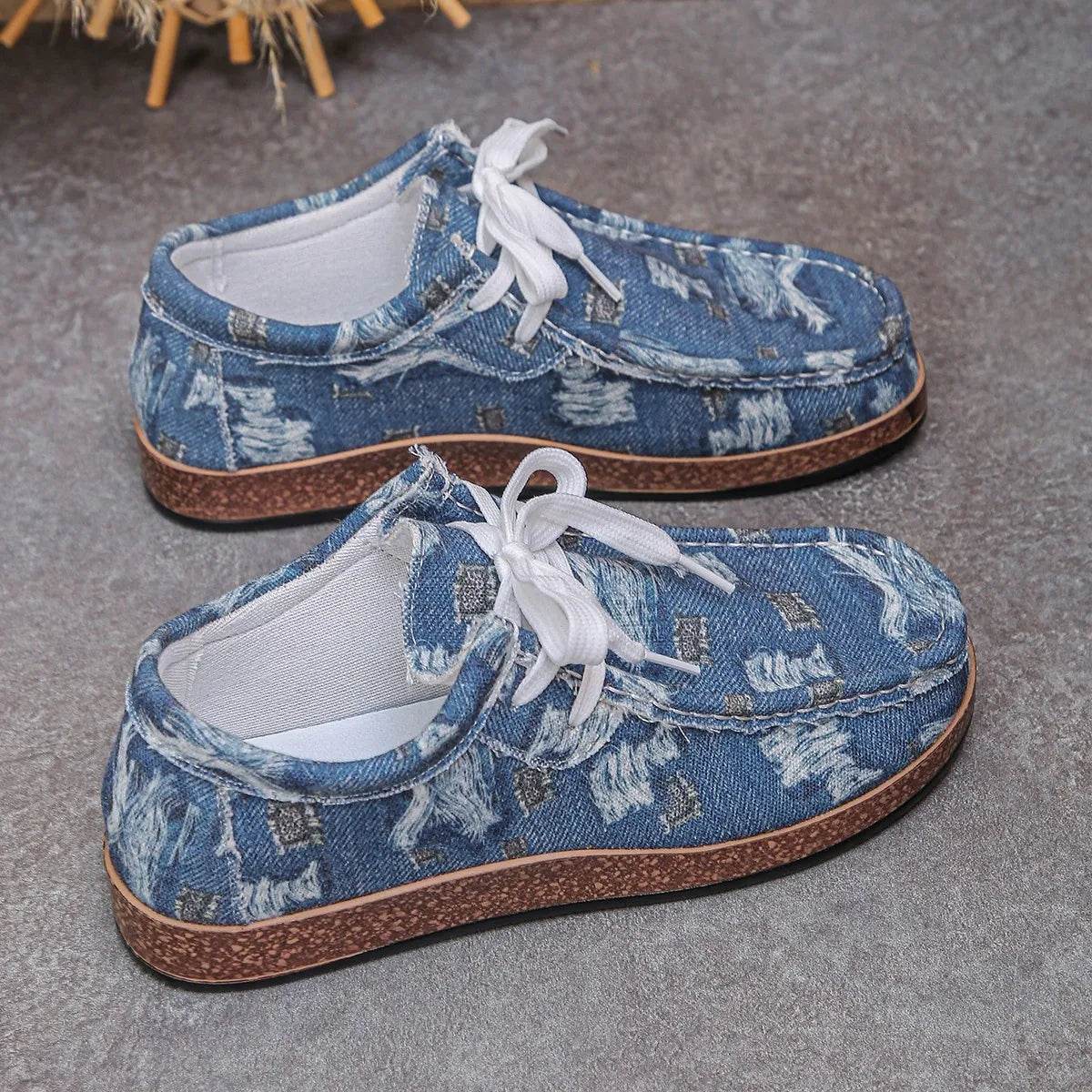 Lace Up Platform Sneakers - Tredona LLC