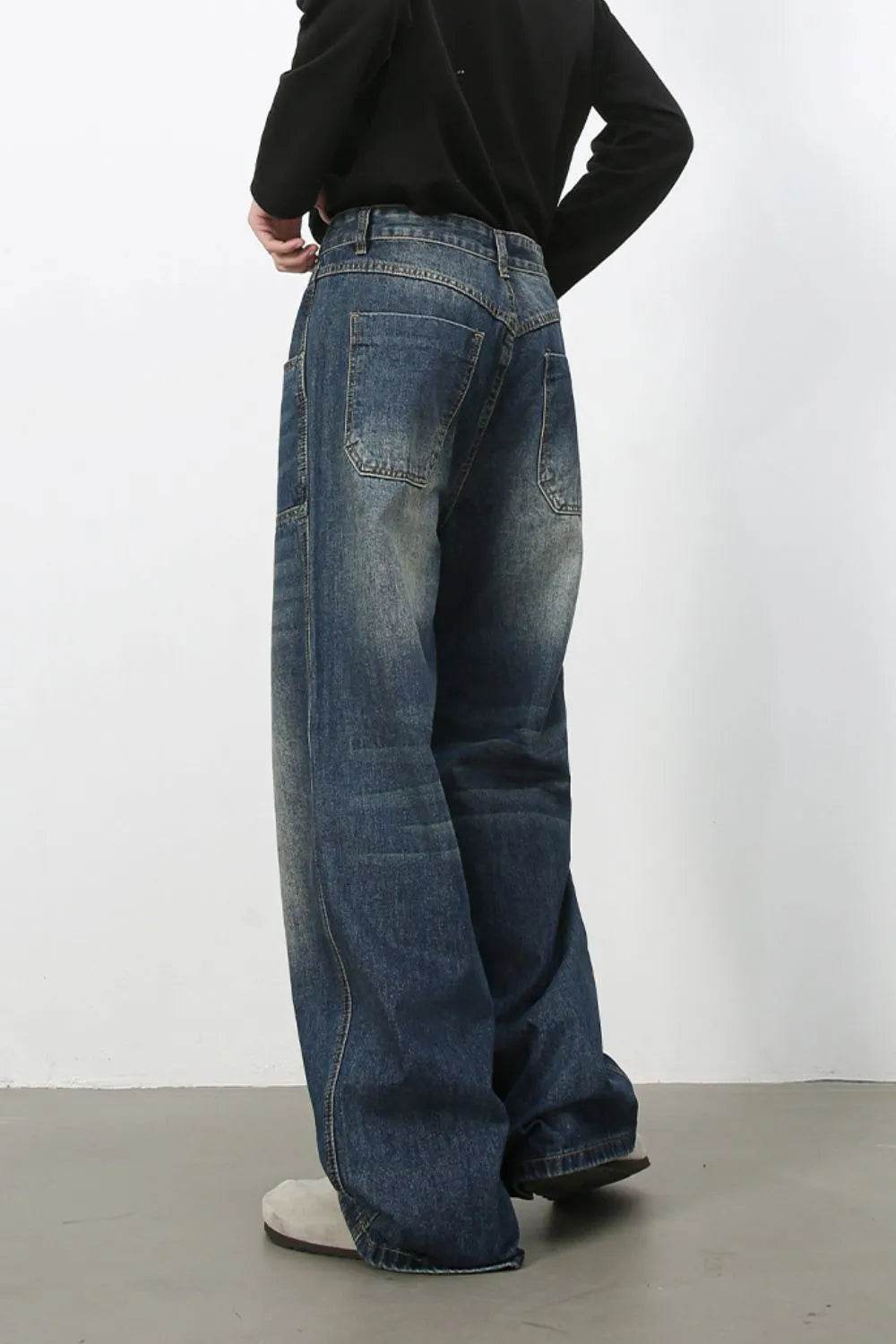 Men's Wide Leg Jeans - Tredona LLC