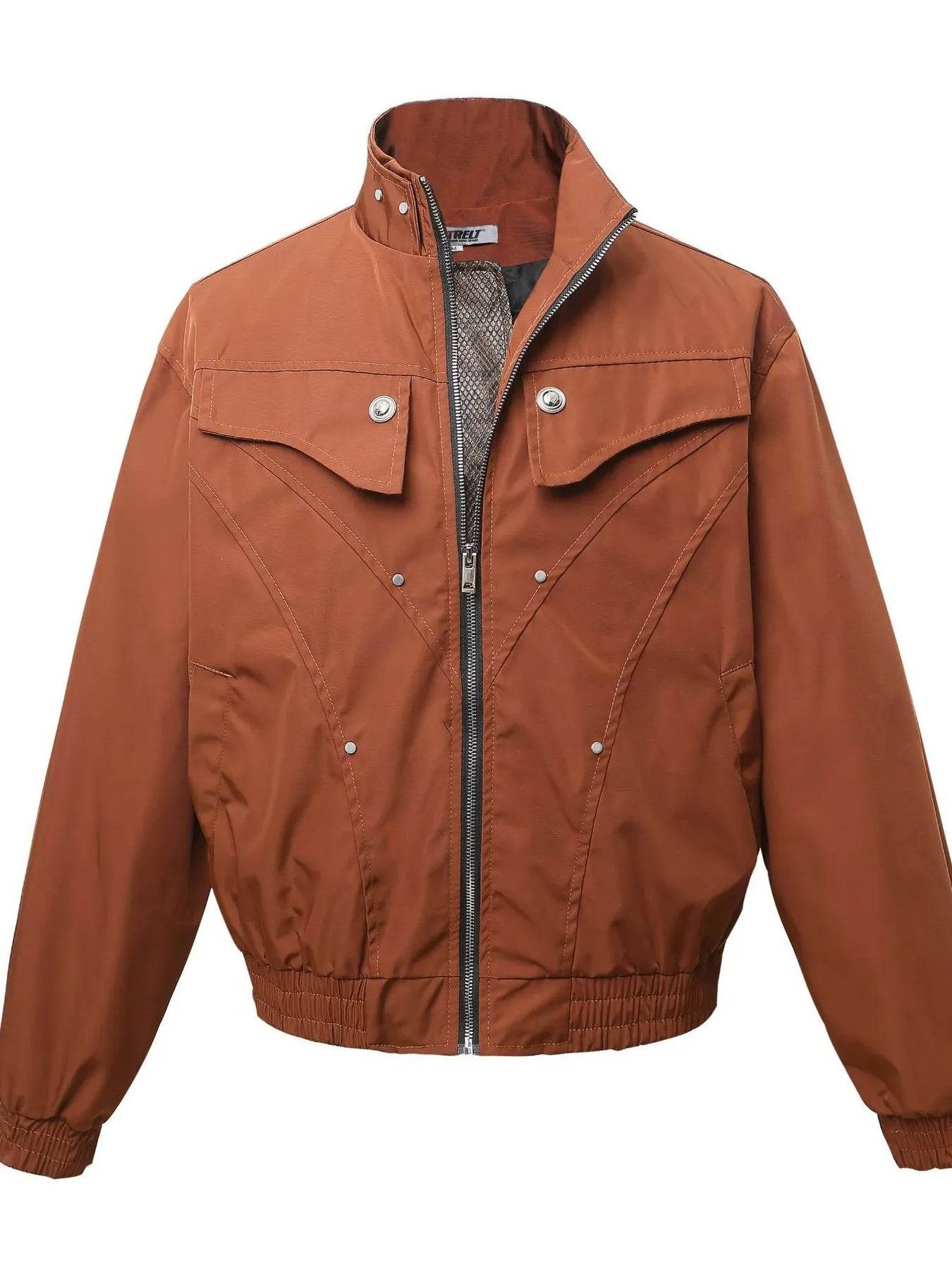 Men's Zip Up Long Sleeve Jacket - Tredona LLC
