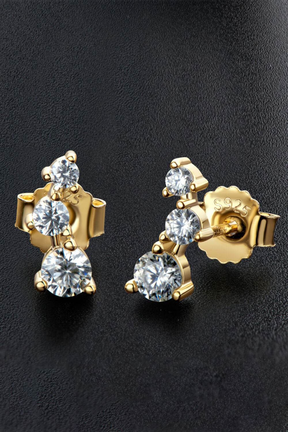 Adored Your Way Moissanite Stud Earrings - Tredona LLC