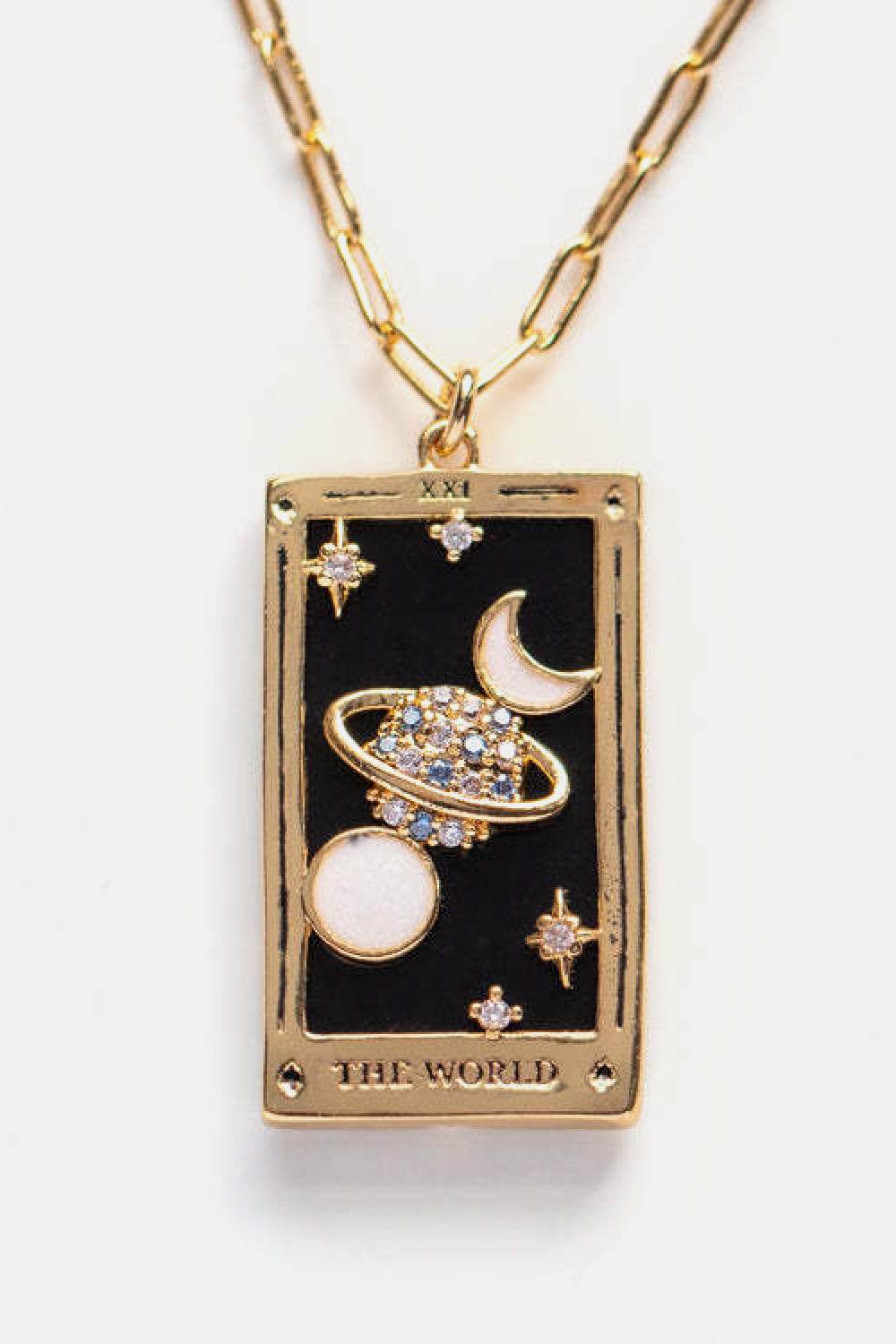 Tarot Card Pendant Stainless Steel Necklace - Tredona LLC