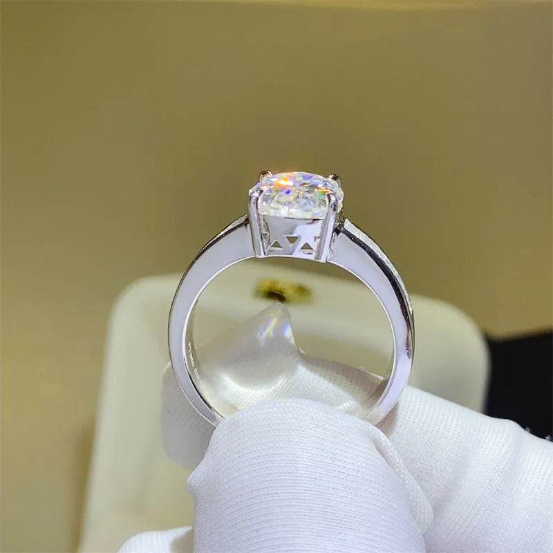 3 Carat Moissanite 925 Sterling Silver Ring - Tredona LLC