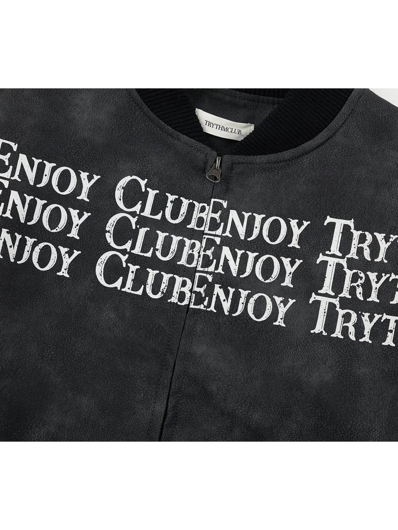 Men's Zip Up Letter Graphic Bomber Jacket - Tredona LLC