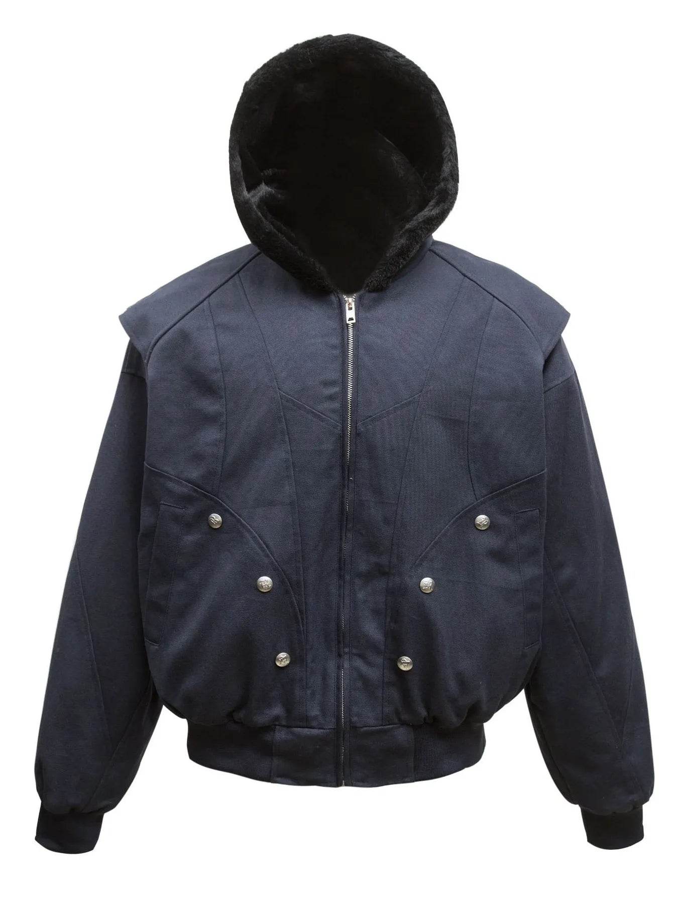 Men's Sherpa Lined Hooded Bomber Jacket - Tredona LLC